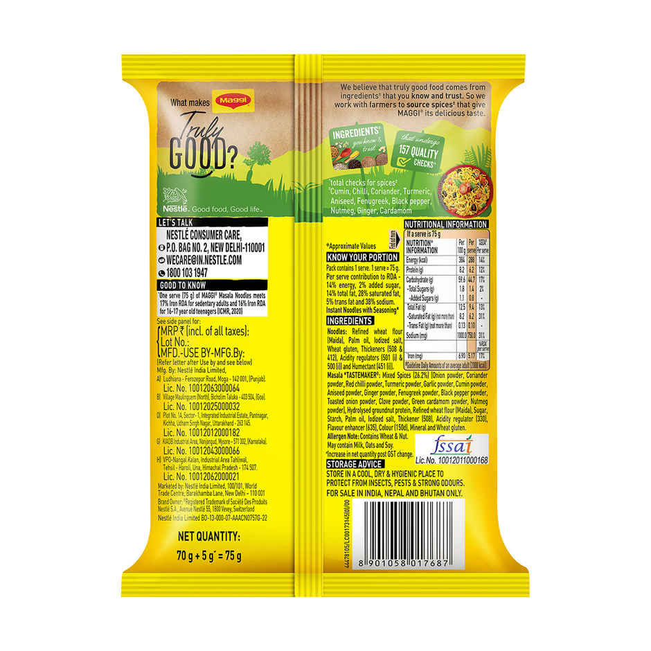 MAGGI 2-Minute Instant Noodles | Masala Noodles | Made With Quality Spices