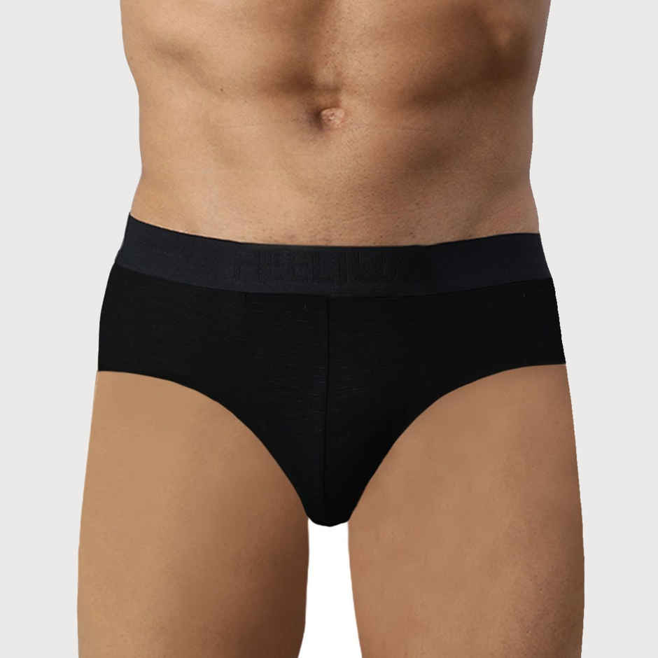 Heelium Bamboo Underwear - Men's Brief - L | Black