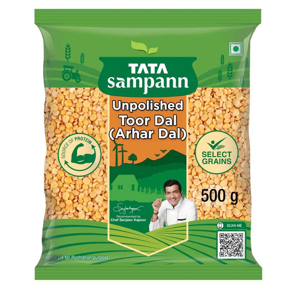 Tata Sampann High Protein Toor Dal - Split(500gms) & Tata Sampann High Protein Kali Urad(500gms) Combo
