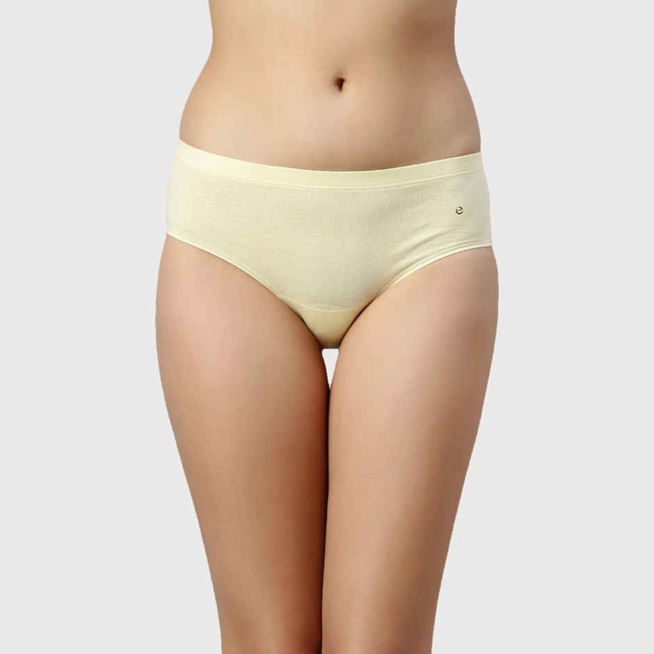 Enamor Women's CR17 Stretch Cotton Hipster Panty | Mid Waist | PO3 | Assorted | S