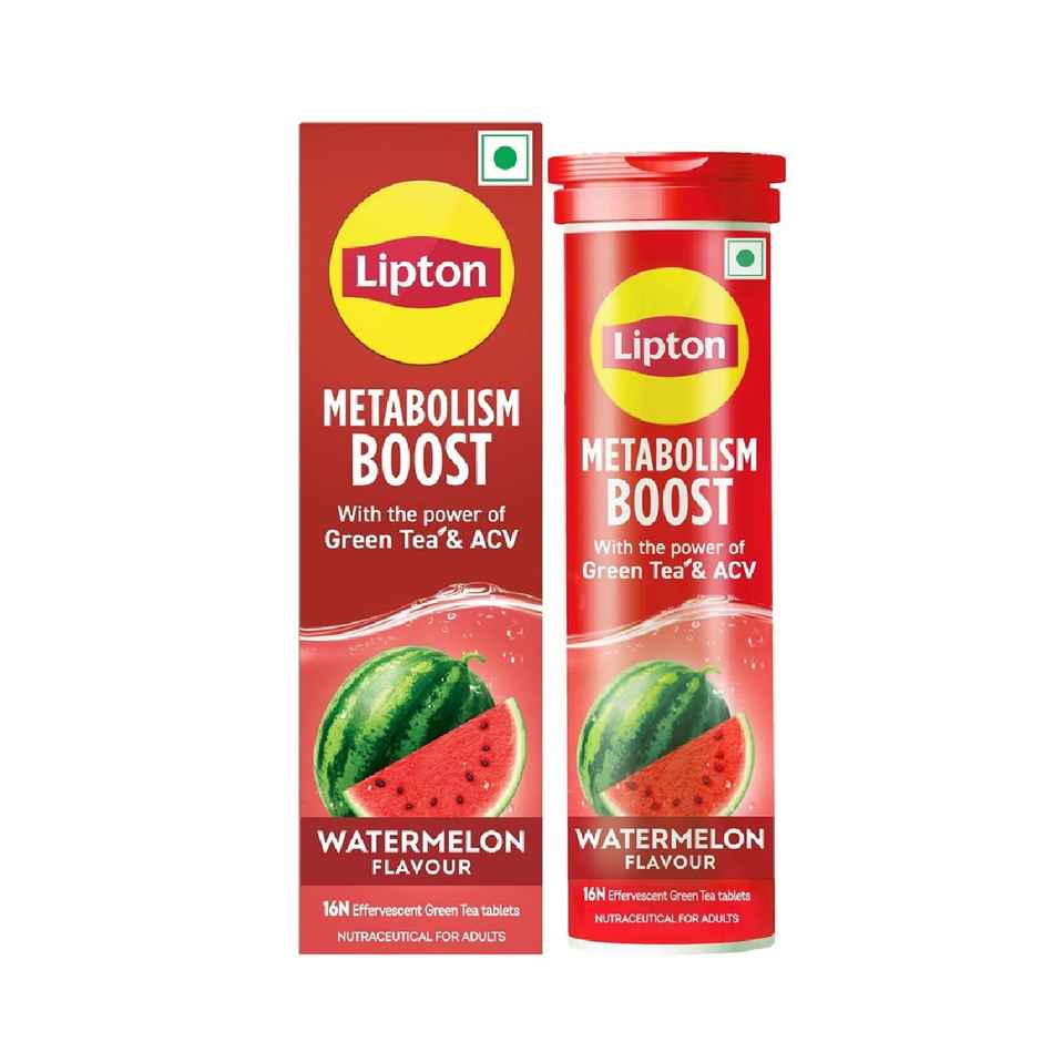 Lipton Metabolism Boost Effervescent Green Tea Tablets - Watermelon Flavour