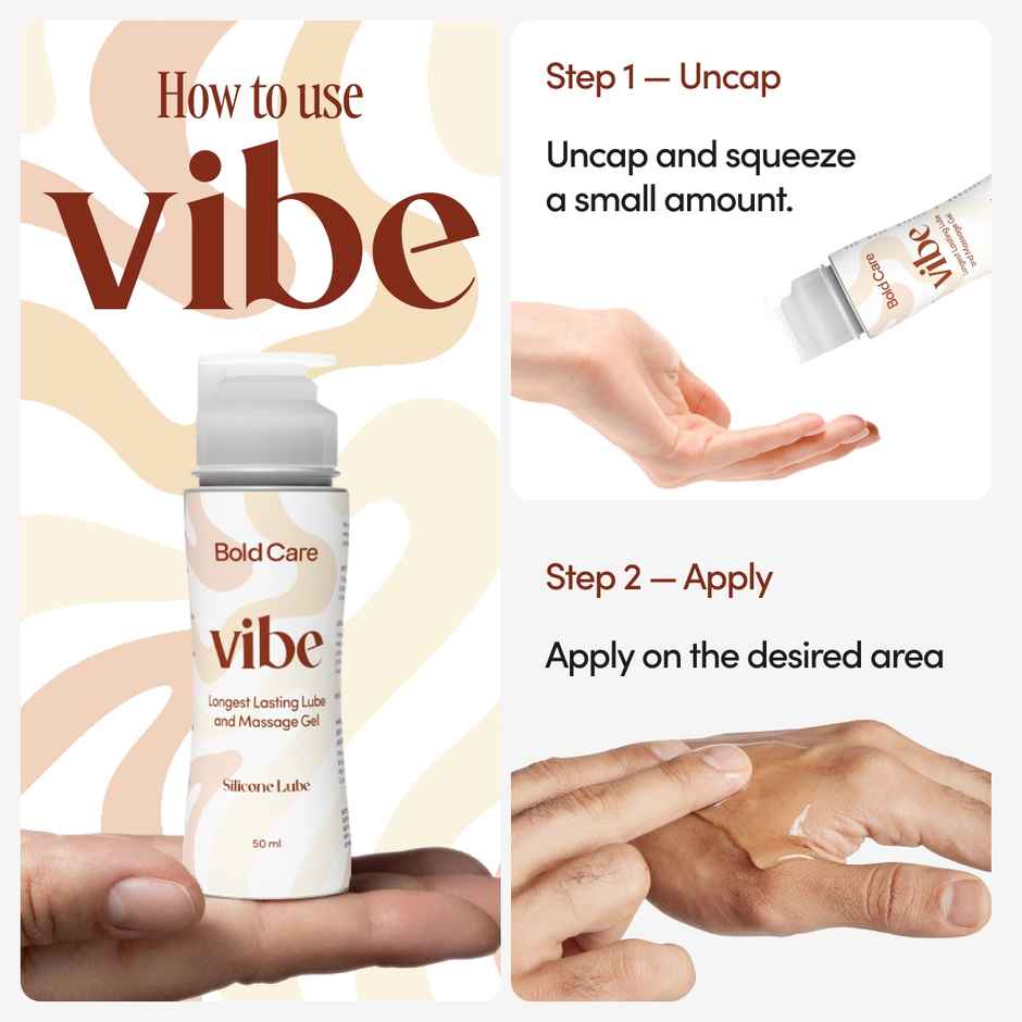 Bold Care Vibe Silicone Lube Longest Lasting Lubricant