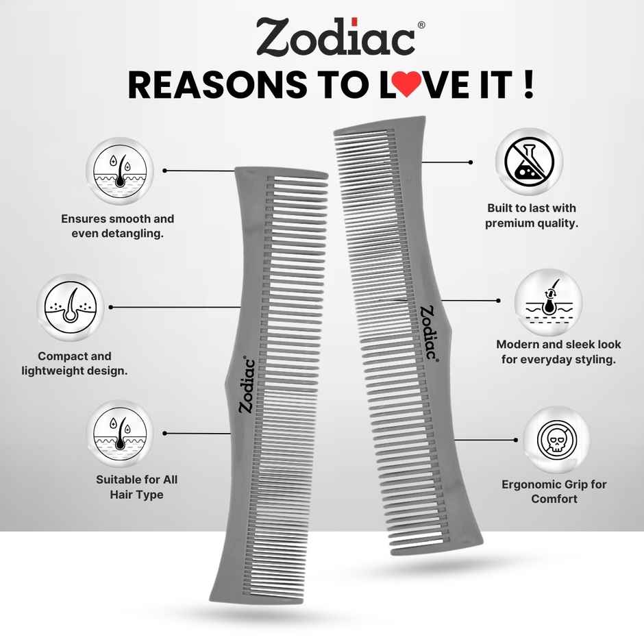 Zodiac King Comb | Grey