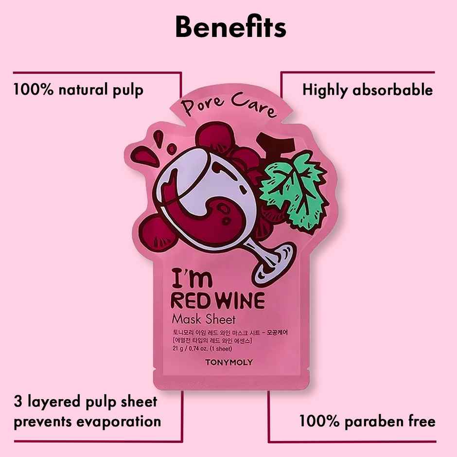 Tonymoly I'm Red Wine Sheet Mask