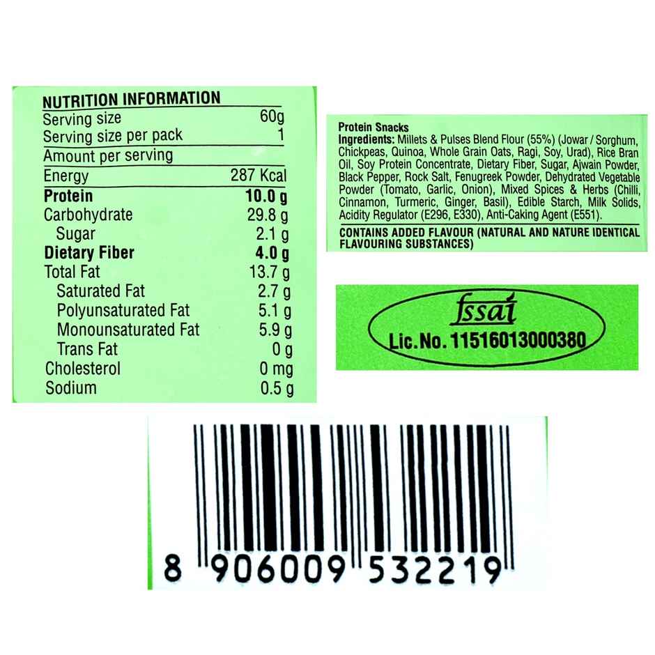 Ritebite Max Protein Spanish Tomato 10 g Multigrain Protein Chips, Healthy Snacks & Munchies