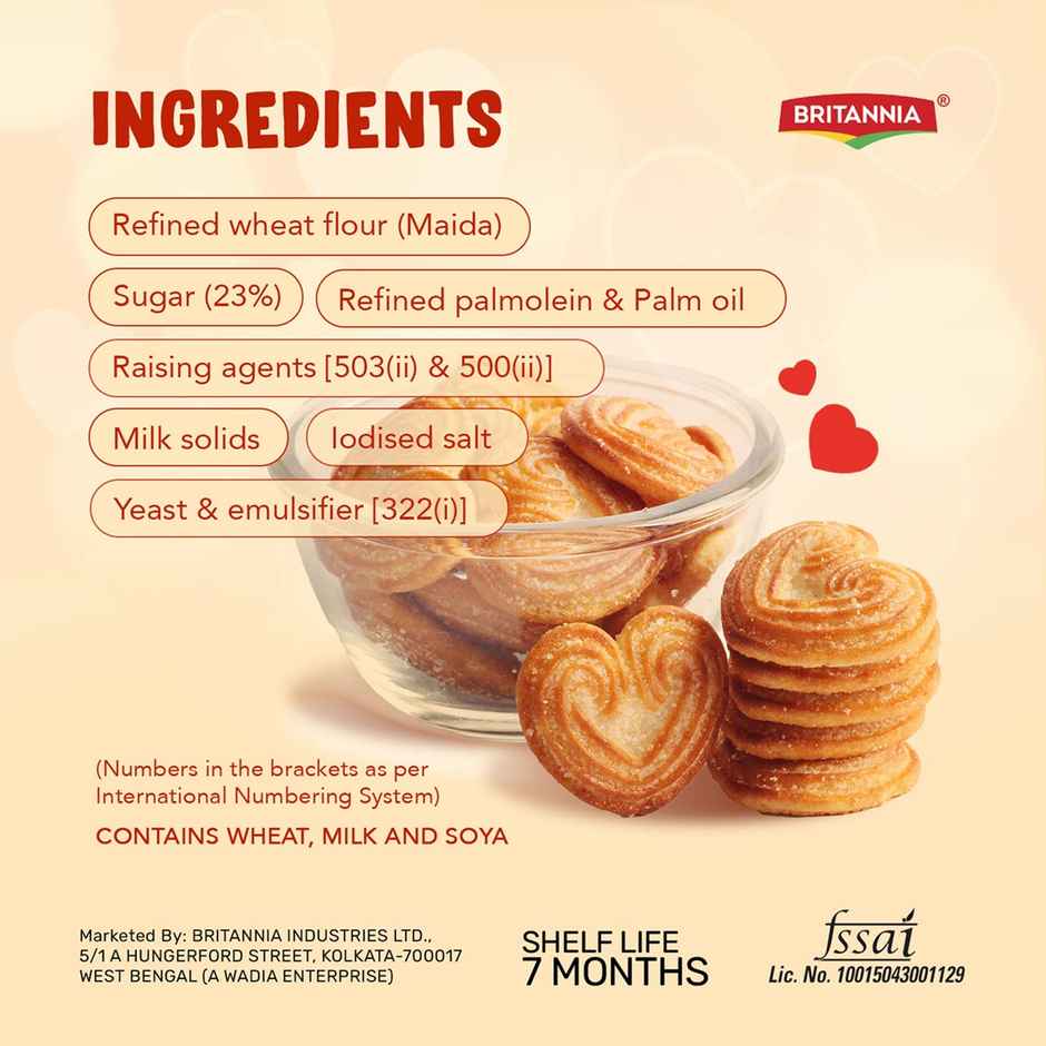 Britannia Little Hearts Classic Crunch Flavoured Biscuits | Combo