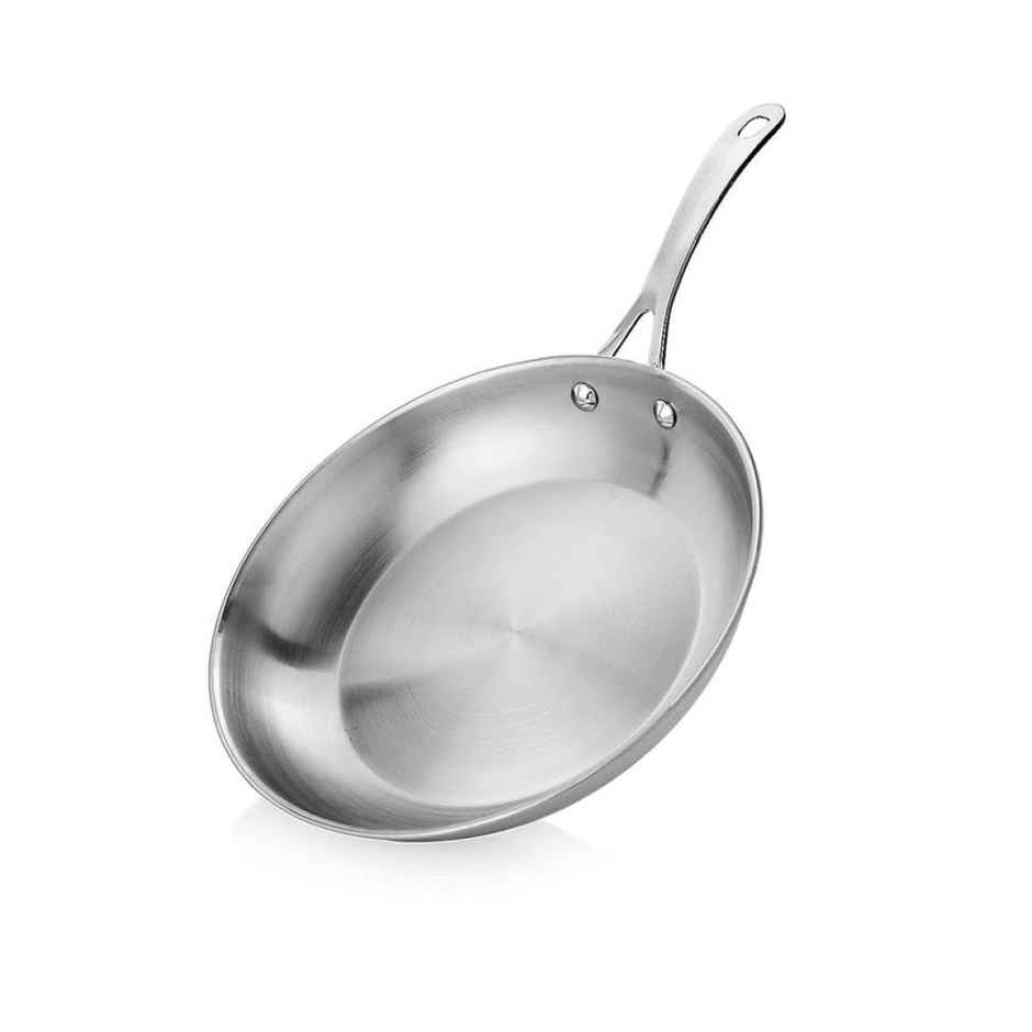 Vinayak Cookware Set (Kadai - 2600 ml Sauce Pan - 1000 ml Fry Pan - 1380 ml, Stainless Steel)