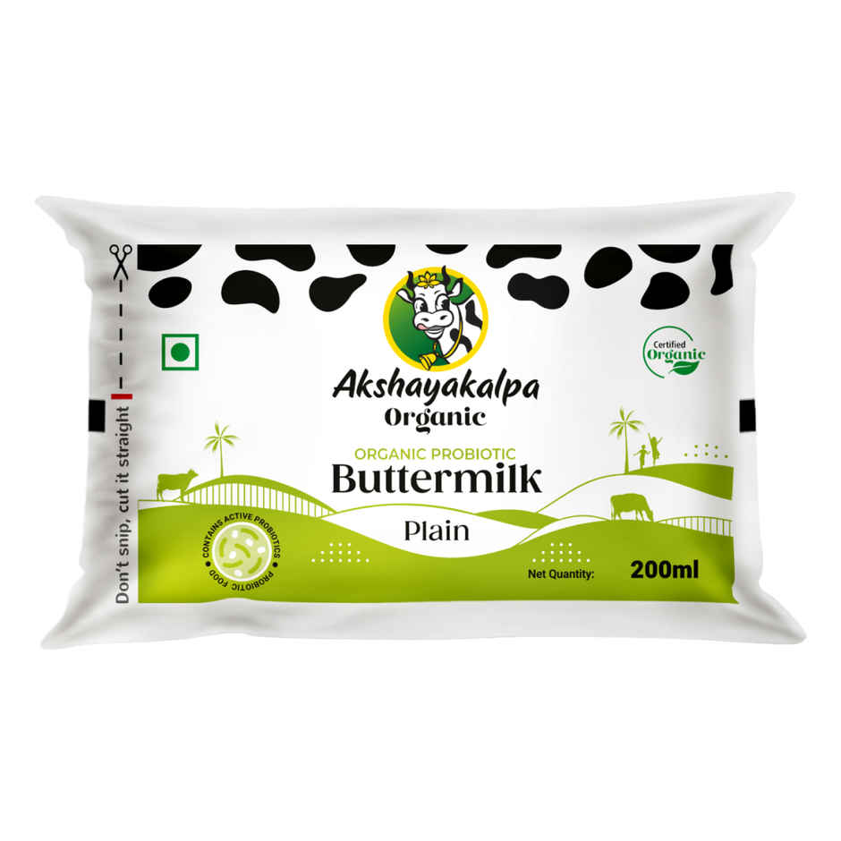 Akshayakalpa Organic Probiotic Plain Buttermilk