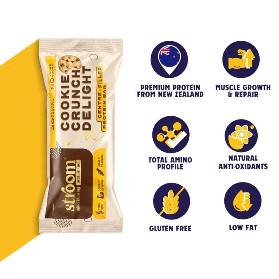 Stroom Cookie Crunch Delight 20g Protein Bars