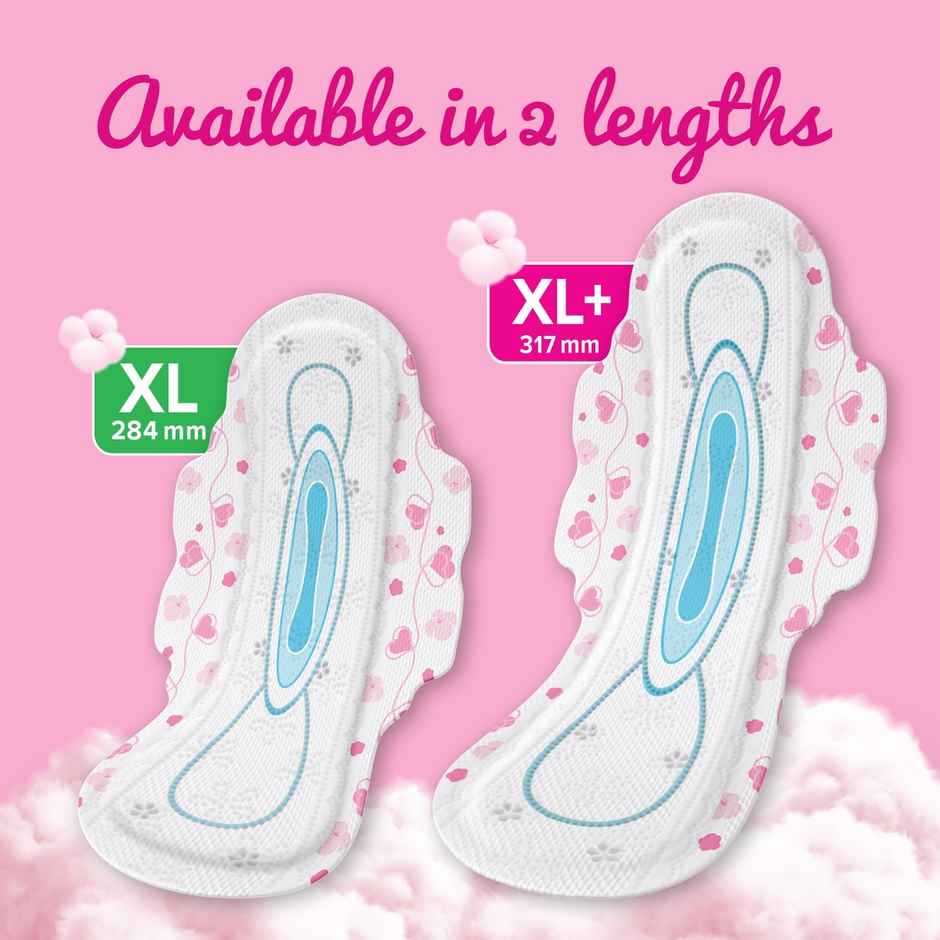 Whisper Ultra Skin Love Soft Sanitary Pads for Women, XL+ 30 Napkins