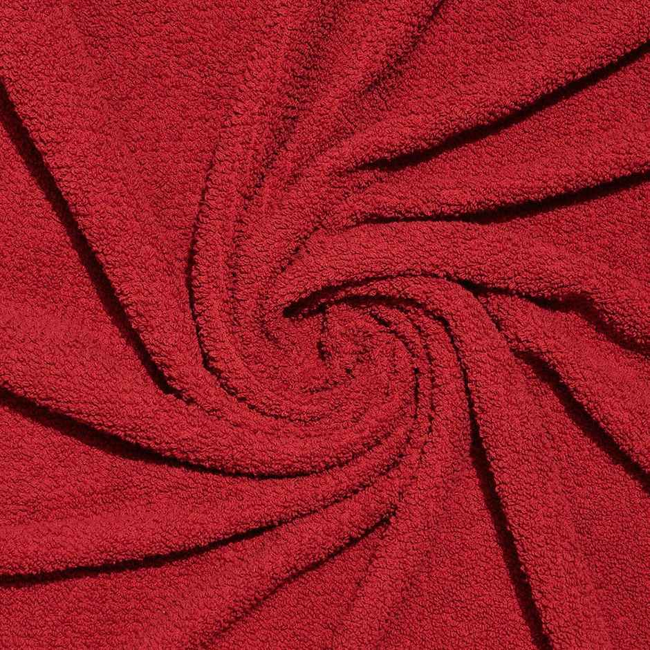 Fabindia Red Cotton Pile Hand Towel