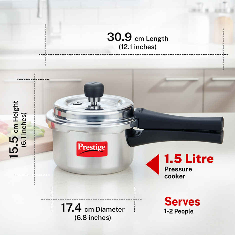 Prestige Pop Plus Svachh Aluminium Pressure Cooker
