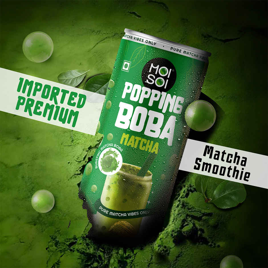 Moi Soi Matcha Flavoured Popping Boba Drink