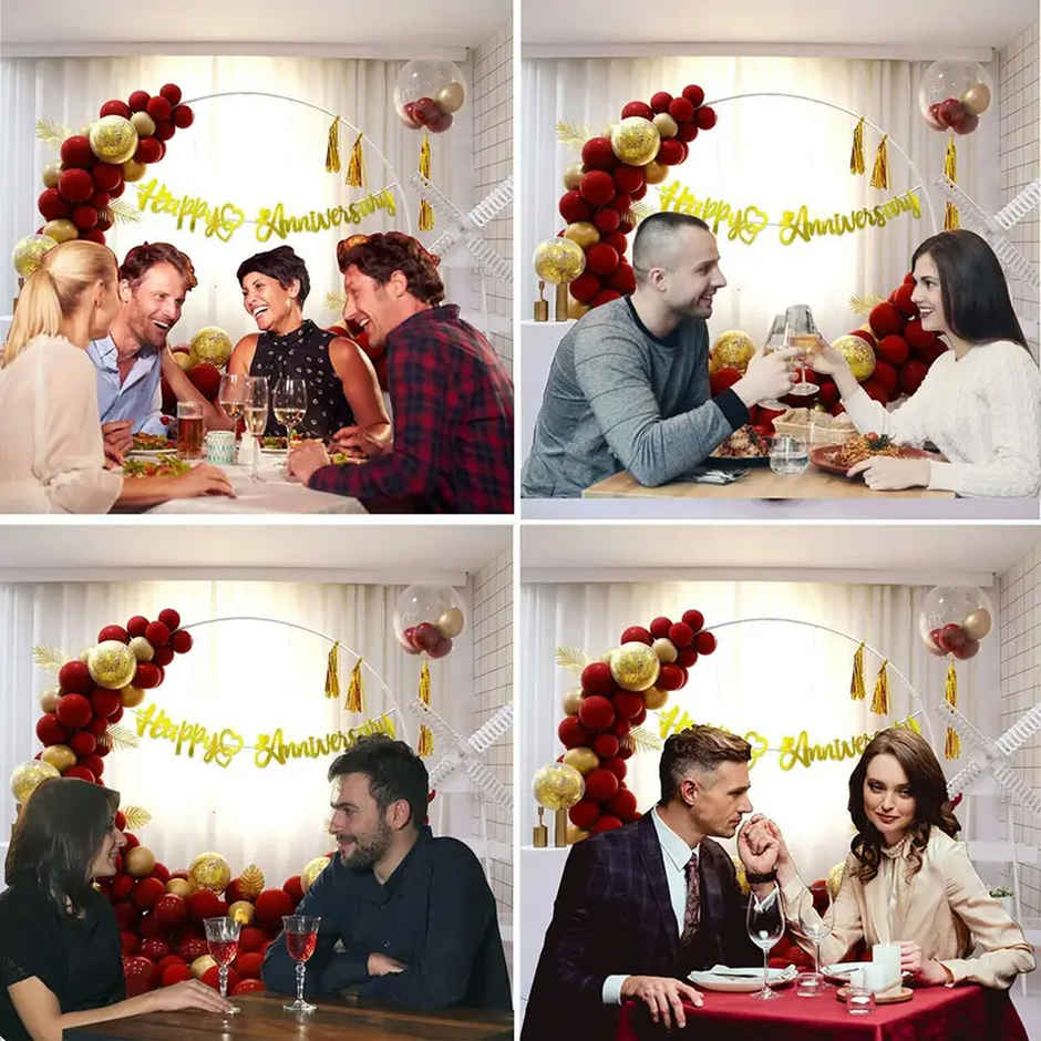 Party Propz Anniversary Decoration Items - Pack Of 47