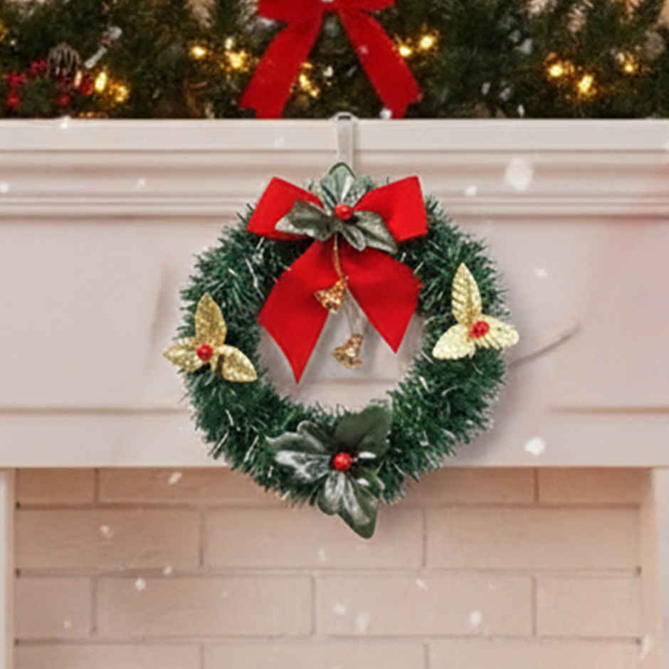 Christmas Wreath for Decoration | Reusable Christmas Wreaths for Front Door and Wall | Party Propz