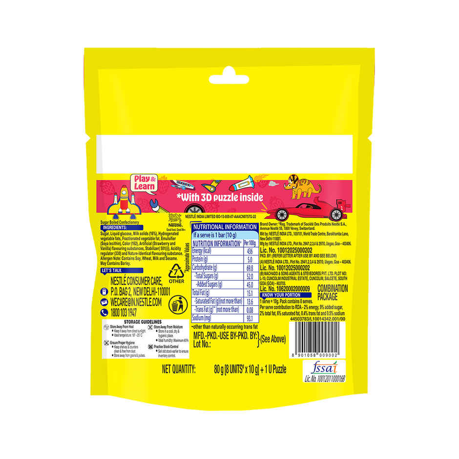 Nestle Milkybar Choo Strawberry Sharebag Chocolate