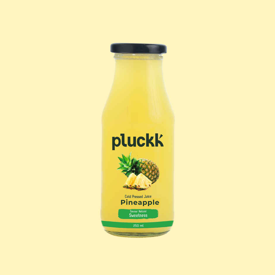 Pluckk Cold Pressed Extracted Pineapple Juice | No Preservatives | No Added Sugar