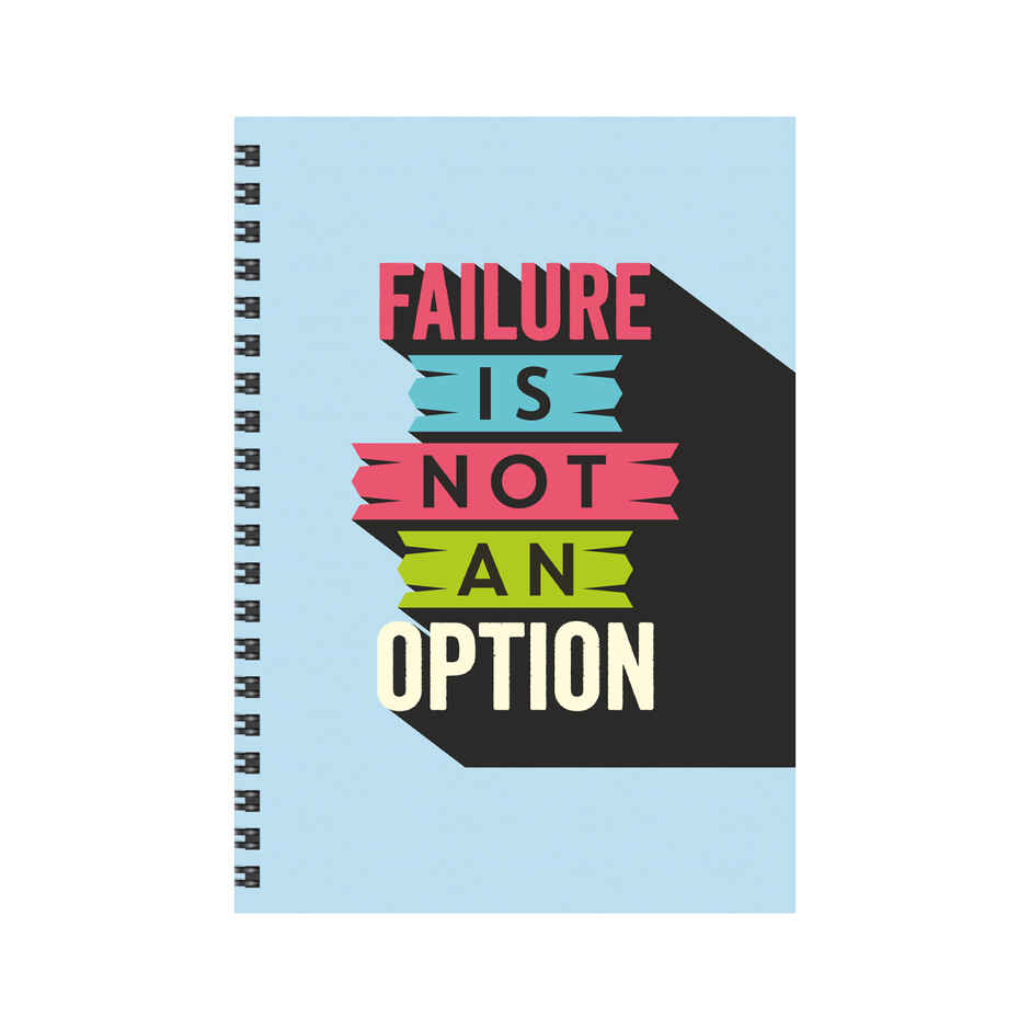 DRAWGUUD Single Line, Wiro Binding, Multicolour Thick Notebook - 200 Pages