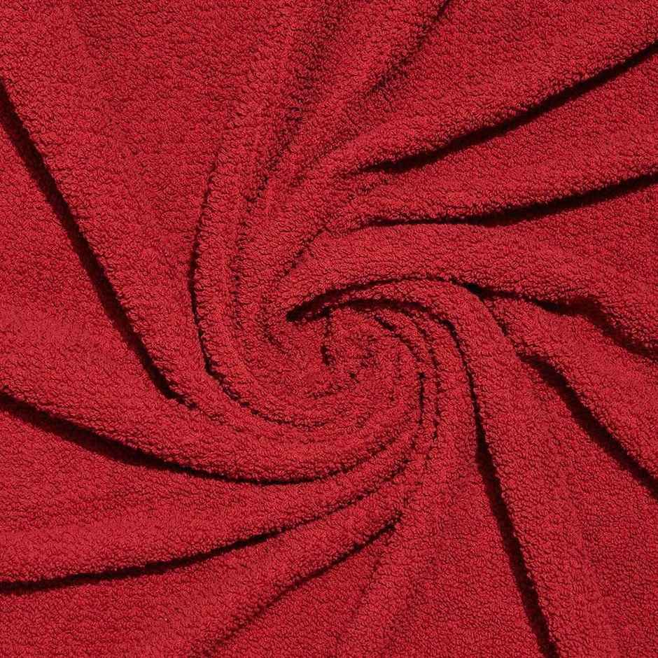 Fabindia Red Cotton Pile Hand Towel