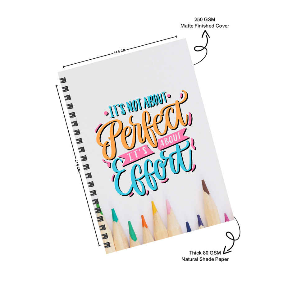 DRAWGUUD Single Line, Wiro Binding, Multicolour Thick Notebook - 200 Pages