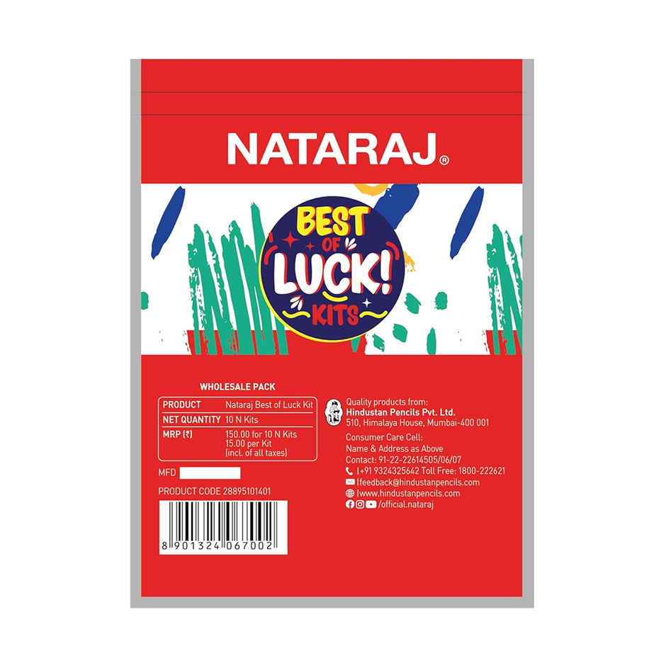 Nataraj Best of Luck Gift Kit| Return Gift for Kids | Pack of 10