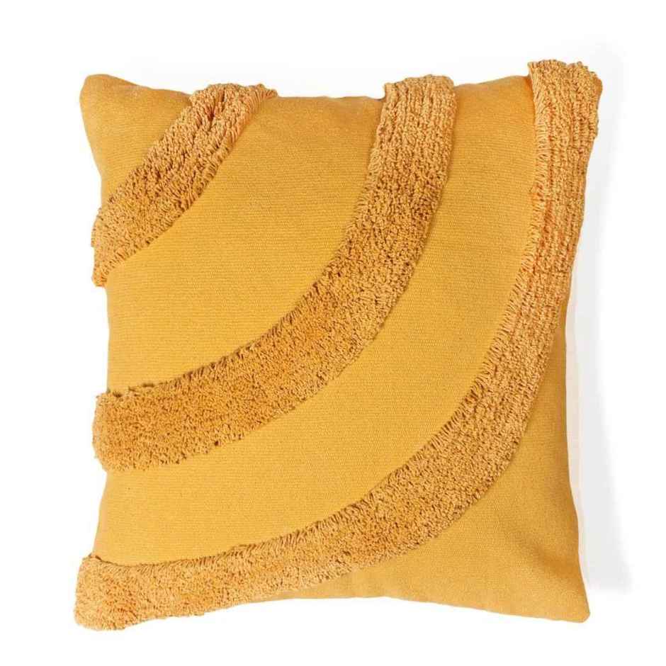 Sashaa World Cotton Cushion Cover | Yellow