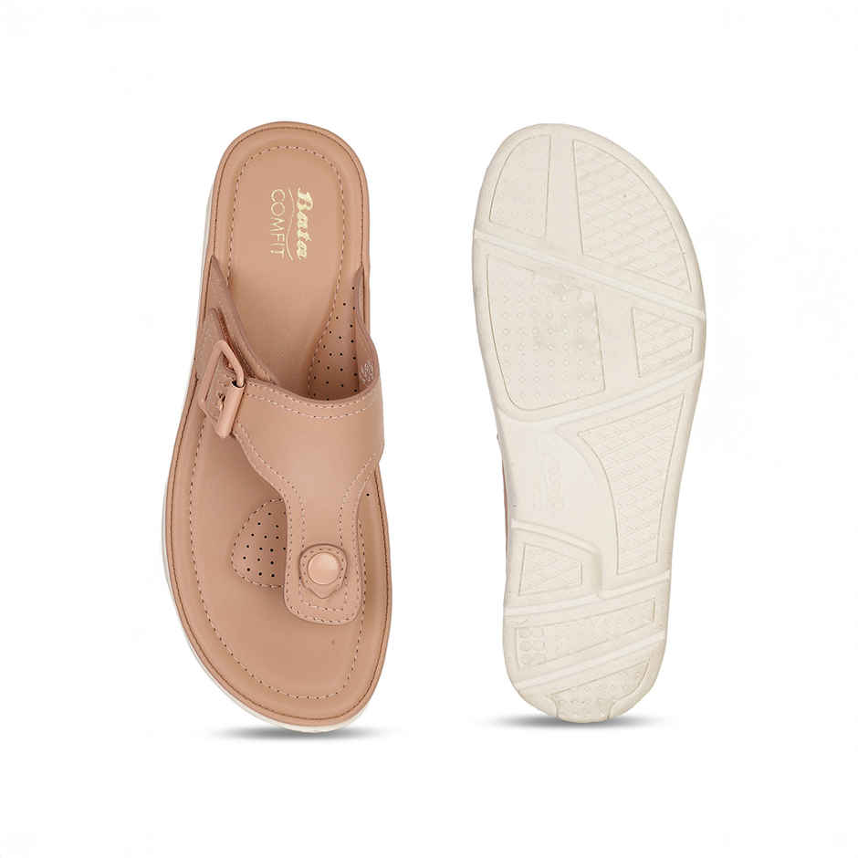 Bata Comfit Peach Sandal For Women | UK 5