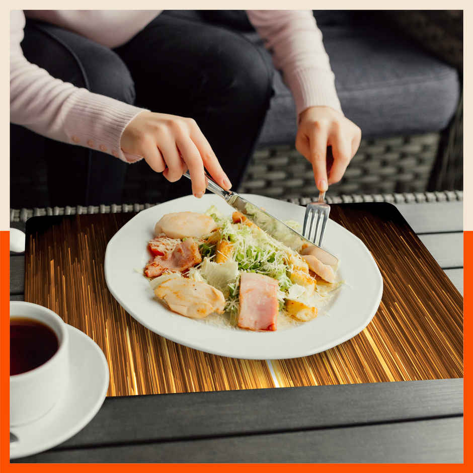 Bathla Table Placemats & Coasters Set of 6 | Washable, Water-Proof, Heat Resistant | Golden Rain