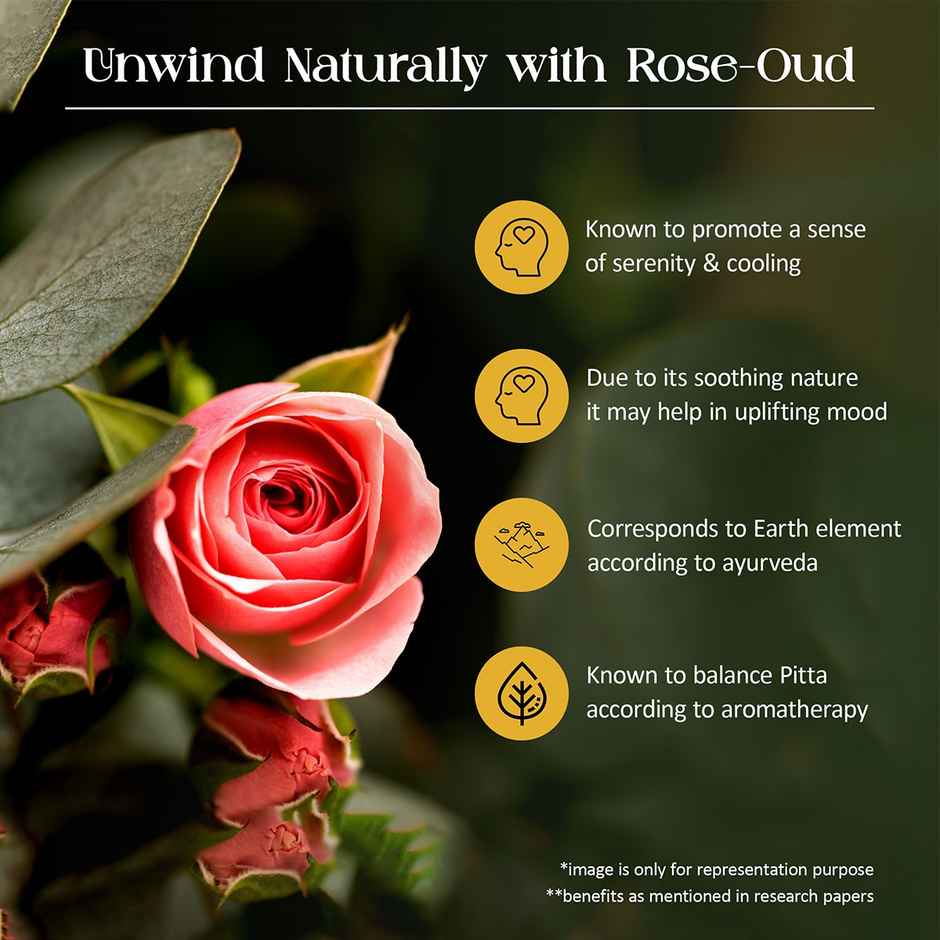 Tattvic Essence Luxury Reed Diffuser Set, Rose & Oud | Premium