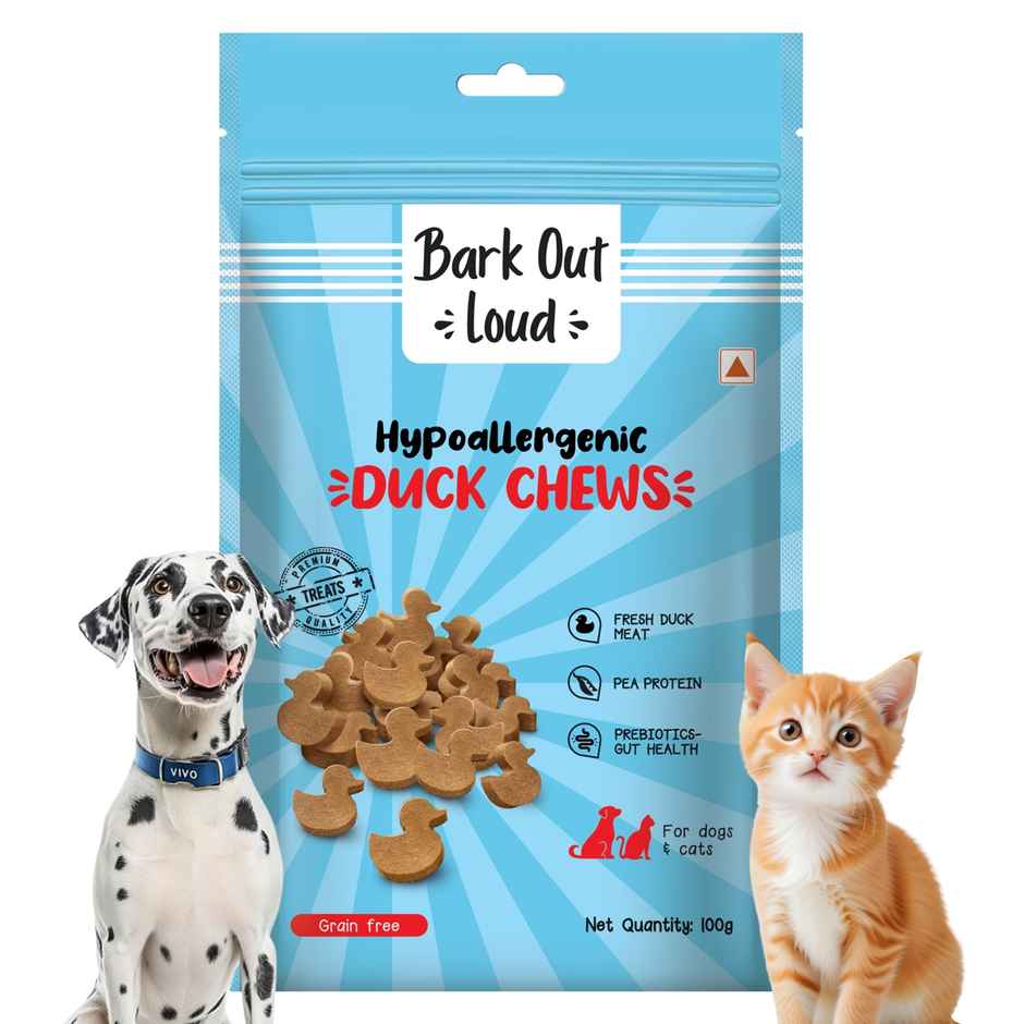 Bark Out Loud Duck Meat Treats For Cats And Dogs Hypoallergenic