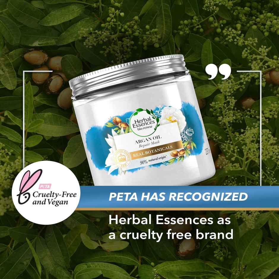 Herbal Essences, Argan Oil Hair Mask, Sulfate Free, For Damaged Hair