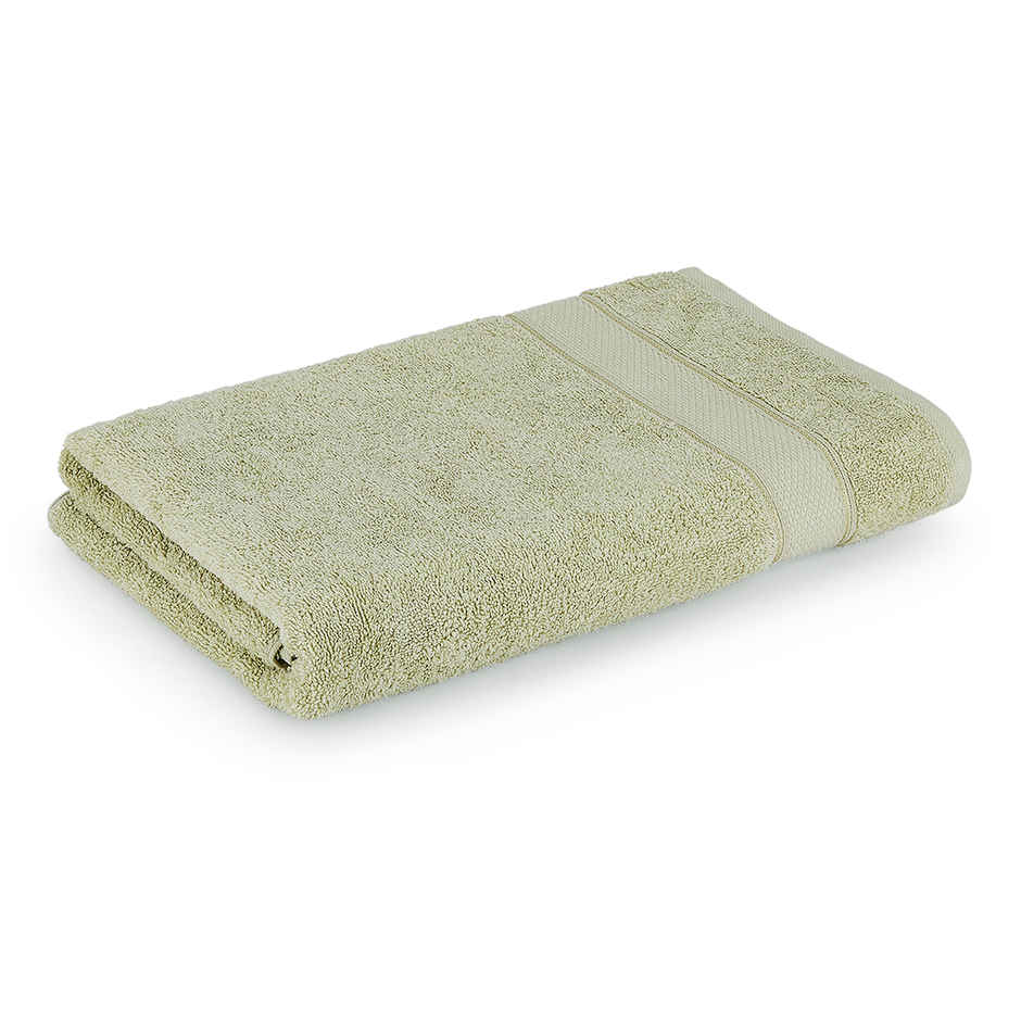 Boutique Living Luxe Loom 100% Cotton 550 GSM Green Bath Towel - Pack of 1