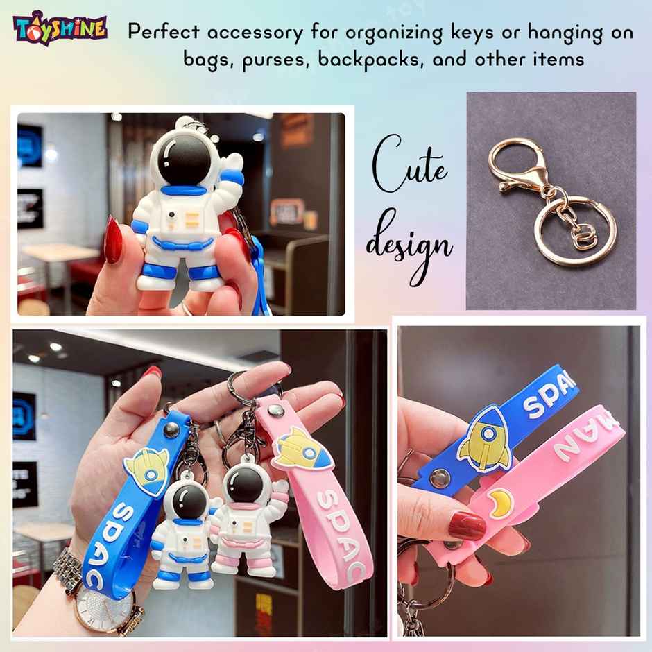 Toyshine 6 Pc Cute keychain Kawaii Cartoon Keychains with Holder AccesBAUies- Model D/1