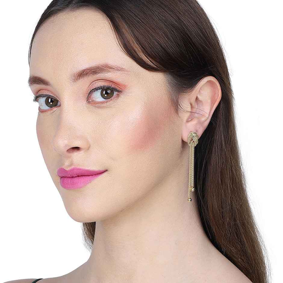 Carlton London 18kt Gold Plated Tasselled Drop Earring | FJE3604