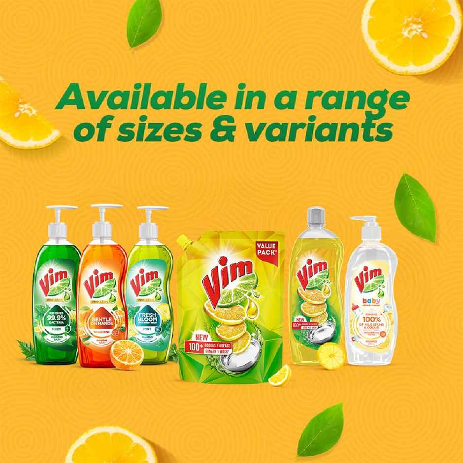 Vim Lemon Dishwash Liquid Gel Refill Pouch