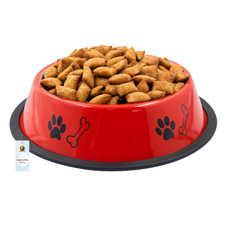 Foodie Puppies Pet Feeding Printed Bowl for Dogs & Cats (Color May Vary)