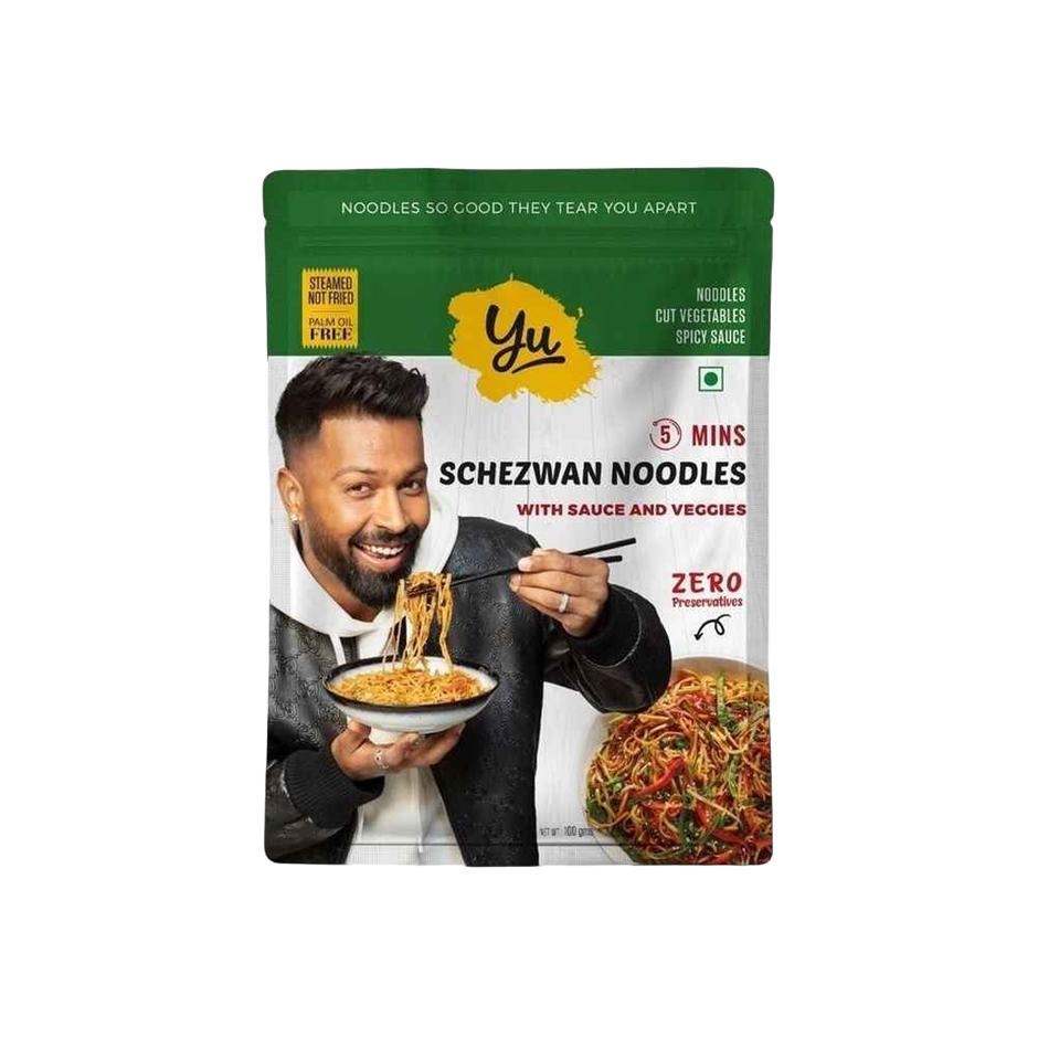 Yu Schezwan Stir Fry Instant Hakka Noodles | Noodle | Sauce | Veggies | Chilli Oil Combo