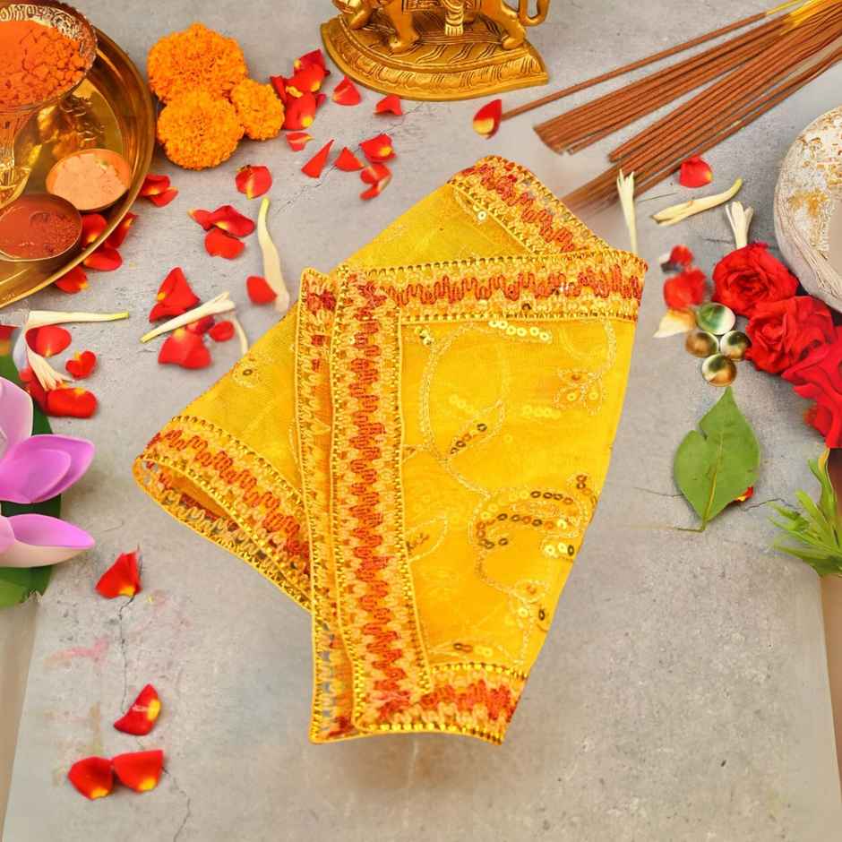 Mata Chunri | 24 x 10 inch | Yellow | ServDharm