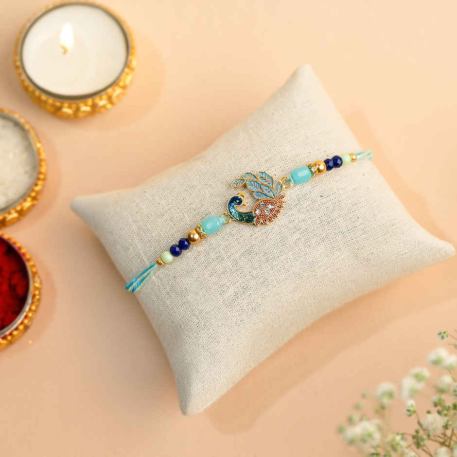 Rakhi for Brother | Peacock | Pack of 1 | Avyaan Rakhi