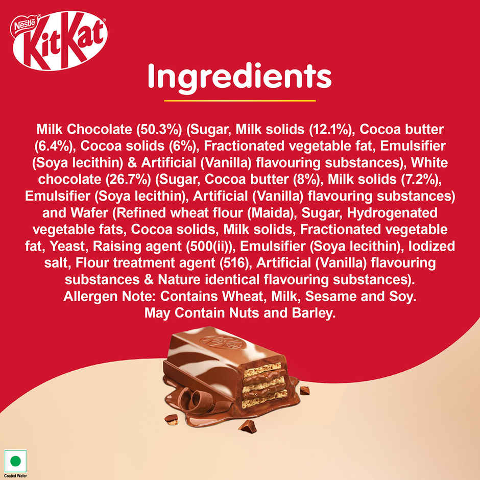 Nestle KitKat Delights Double Choco | Rich & Indulgent Coated Wafer Bar