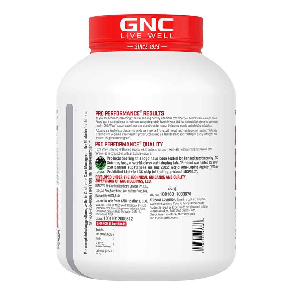 GNC Pro Performance Whey Protein Powder Chocolate Supreme
