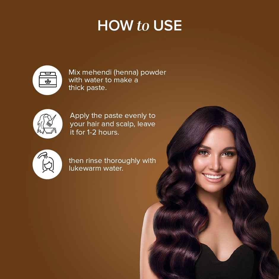 Khadi Natural Herbal Mehndi Brown Natural Hair Color And Conditiones Hair