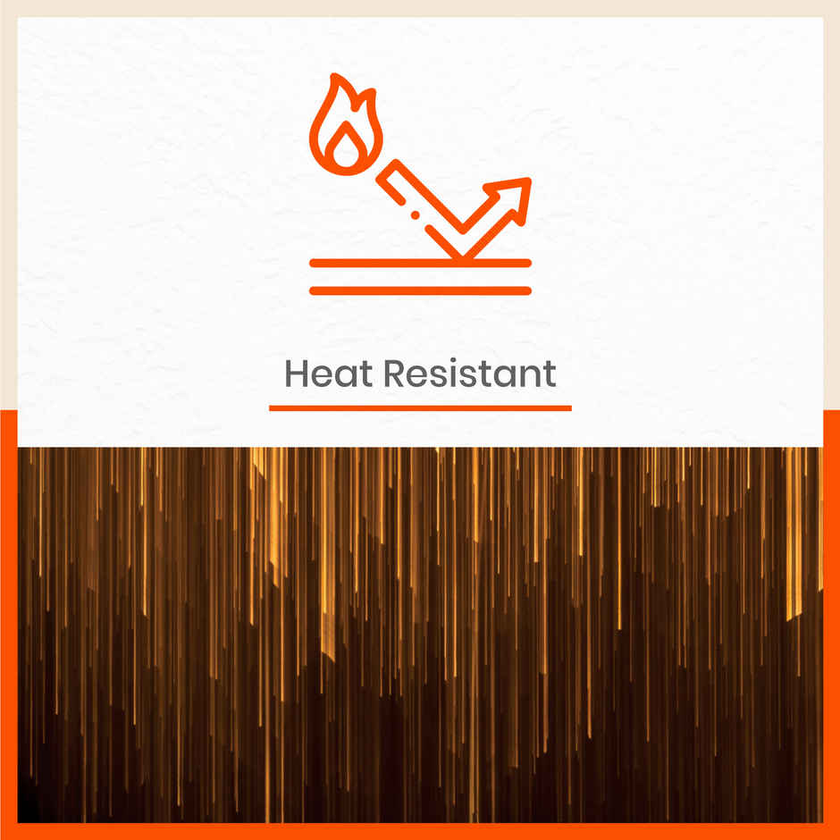 Bathla Table Placemats & Coasters Set of 6 | Washable, Water-Proof, Heat Resistant | Golden Rain