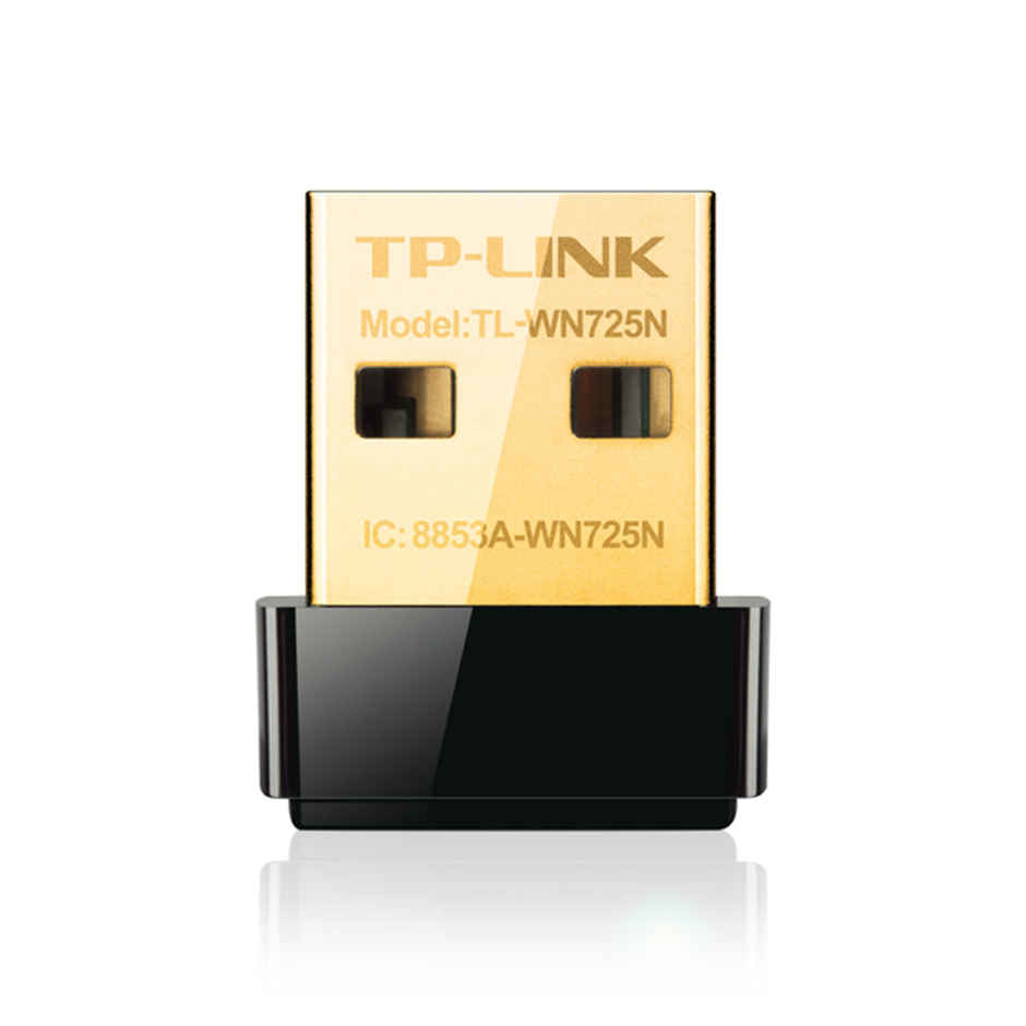 TP-Link TL-WN725N 150Mbps Wireless Network Nano USB Adapter for PC - Black