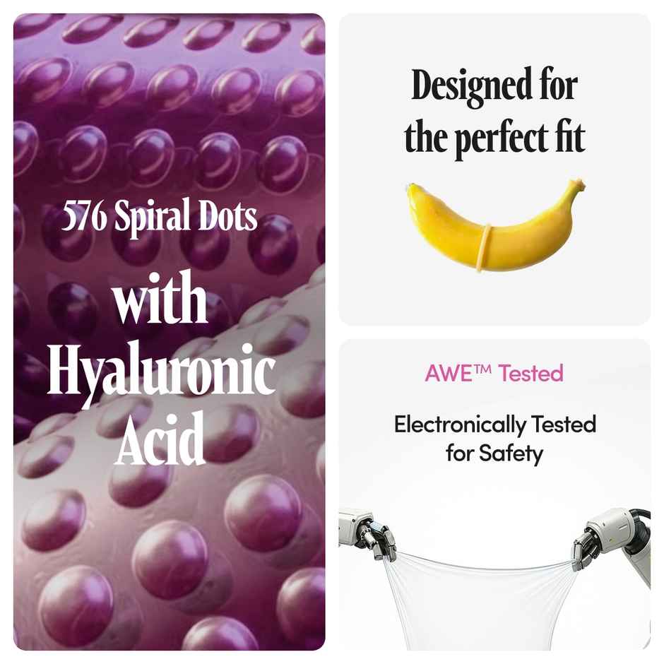 Bold Care Super Dots Spiral Texture Condoms with Smooth Moisture Gel