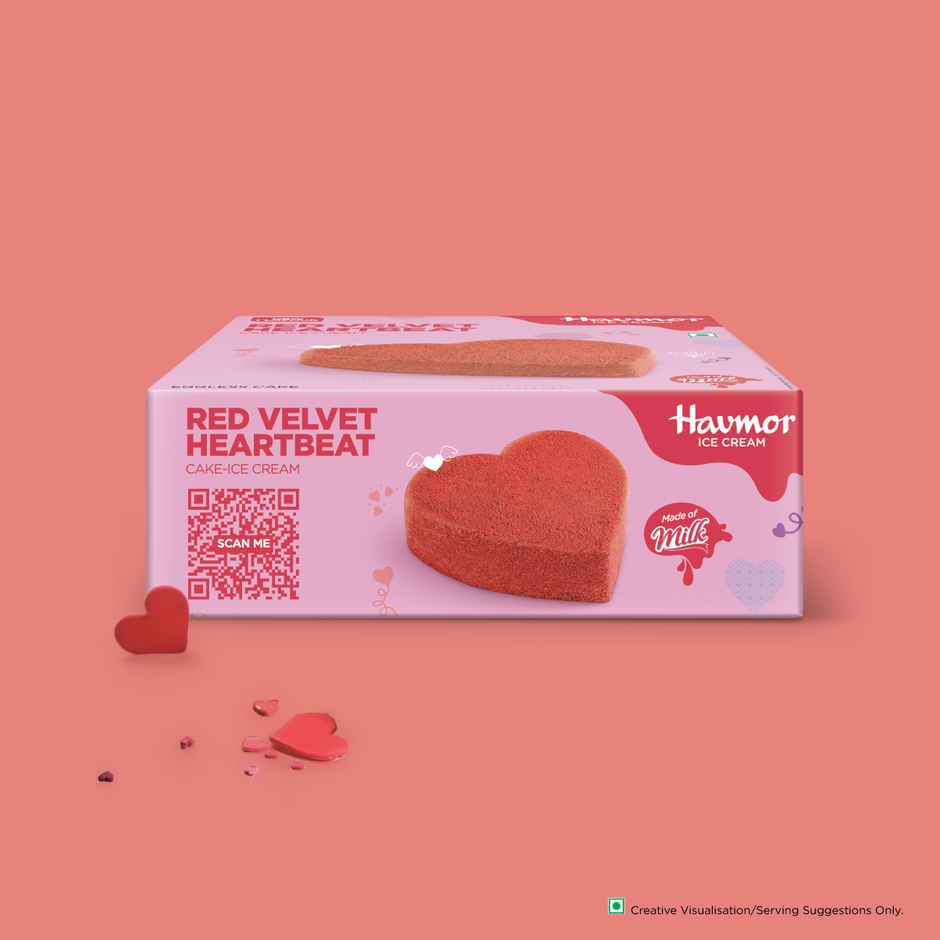 Havmor Red Velvet Heartbeat Cake