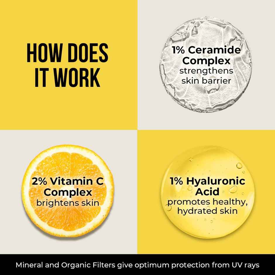 Dr. Sheth'S Kesar & Kojic Acid Oil Free Sunscreen Spf 50+ Pa++++Reduces Pigmentation, For Oily Skin