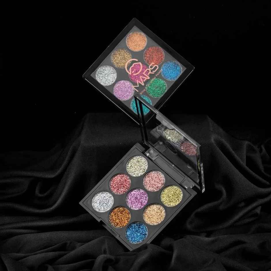 MARS Cosmetics Bling It On Glitter Eyeshadow Palette Shimmery Finish - 01