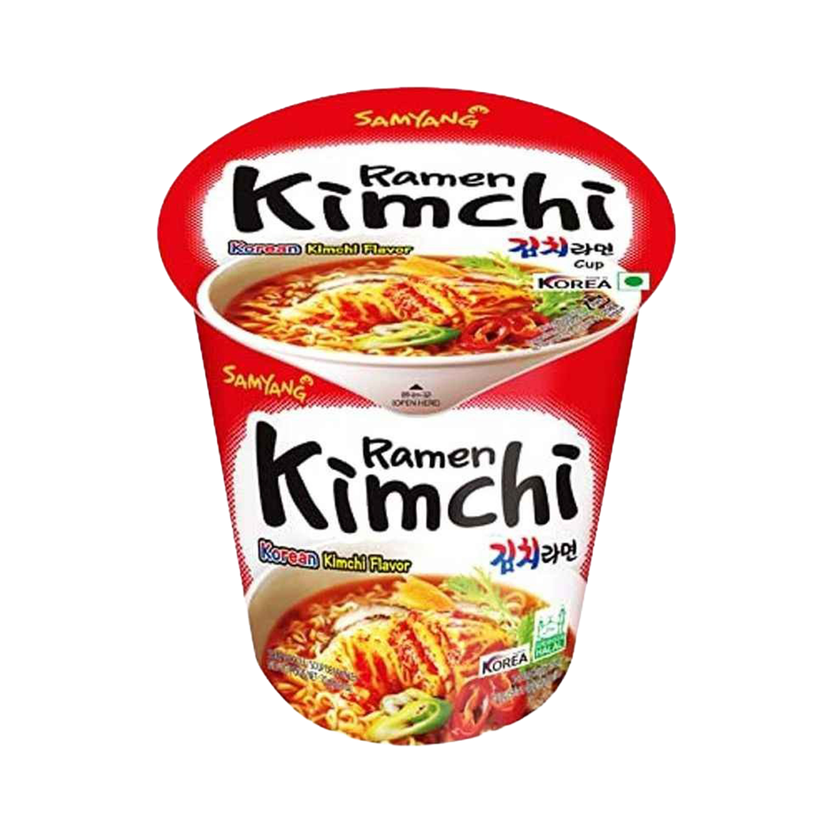 Korean Samyang Ramen Kimchi Cup with Korean Kimchi Cup Noodle Veg