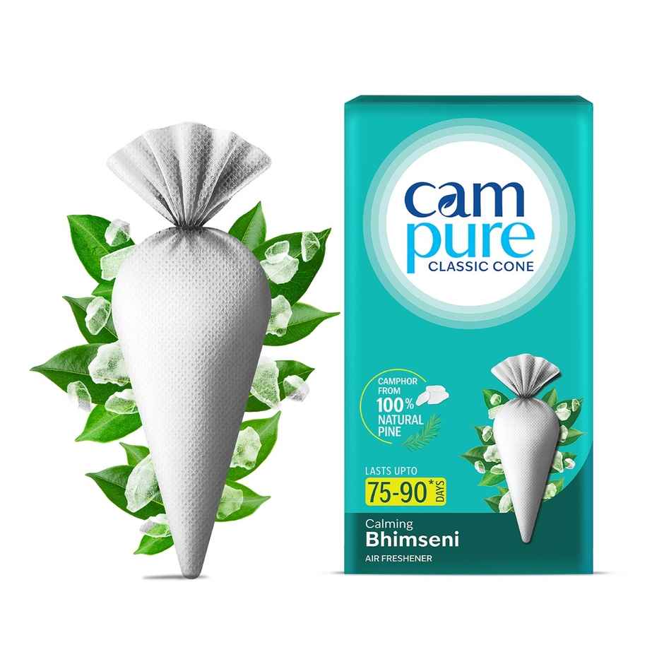 Campure Bhimseni Camphor Cone Air ,Car, Room Freshener